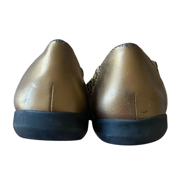 Bronze Gold‎ Comfortview Metallic Woven Slip-On Shoes Size 7W - Picture 7 of 7
